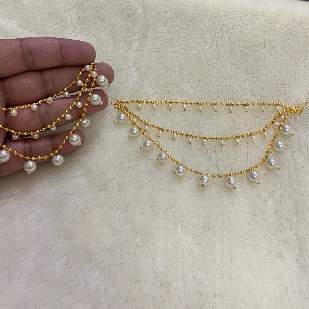 Elegant Gold and Pearl kaanchain/earchain or sahara